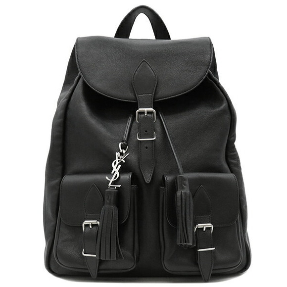 Saint Laurent Festival Backpack Leather Black - Picture 1 of 15
